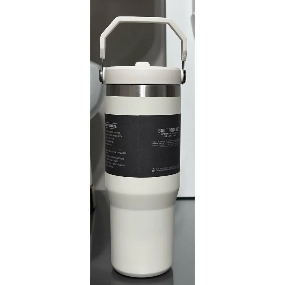 Stanley Ice Flow Flip Straw Tumbler 30oz, CREAM‎ - Picture 2 of 4